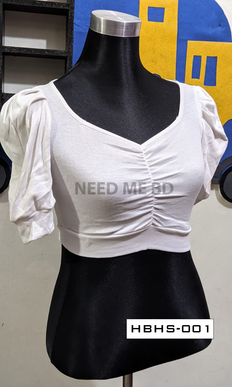CropTop Blouse - Half body half sleeve