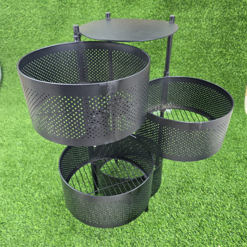 4 layer Round shape kitchen rack