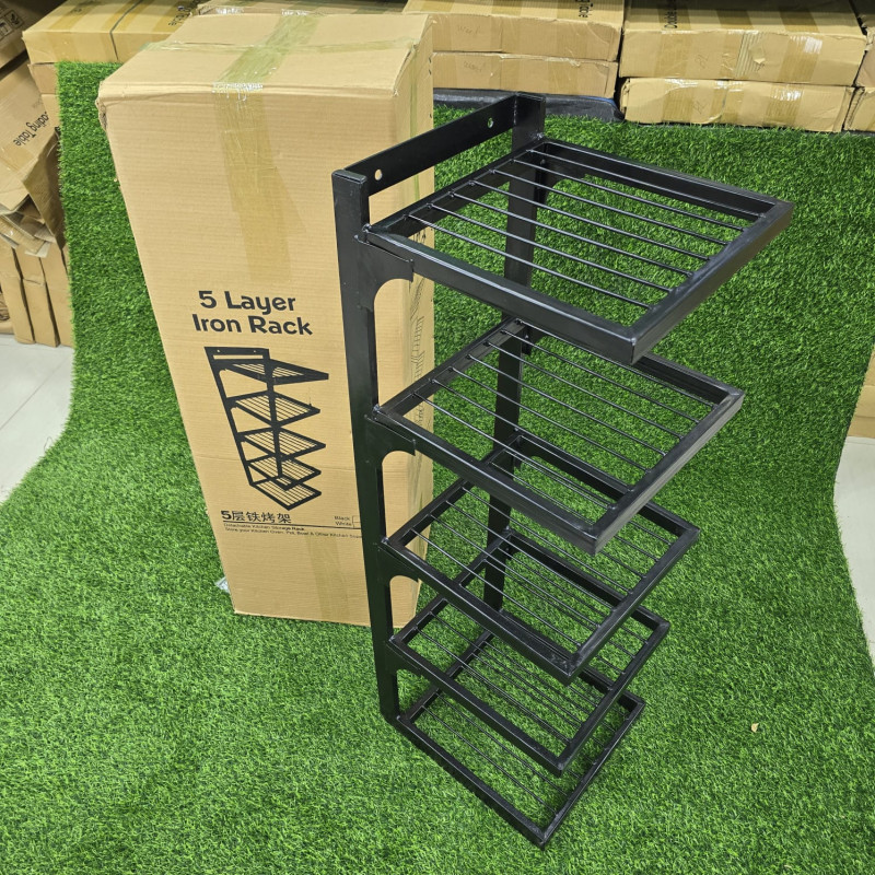 5 layer iron rack