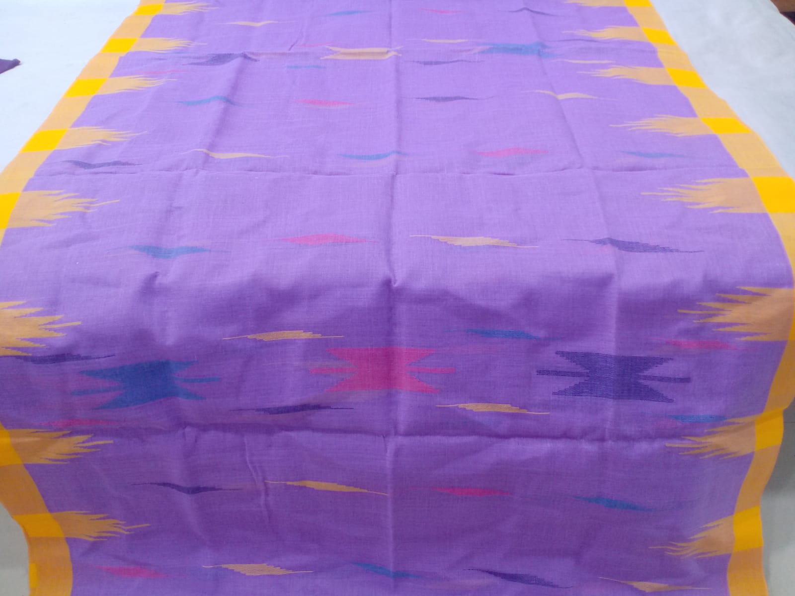 Beautiful Purple and Orange Color Monipuri Saree